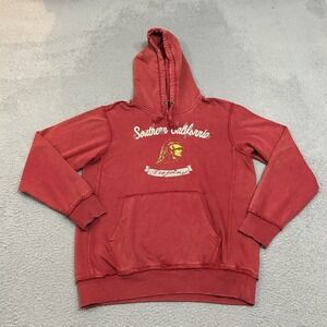 Southern California Trojans Hoodie‎ Mens Medium Red Pullover Sweatshirt Adult